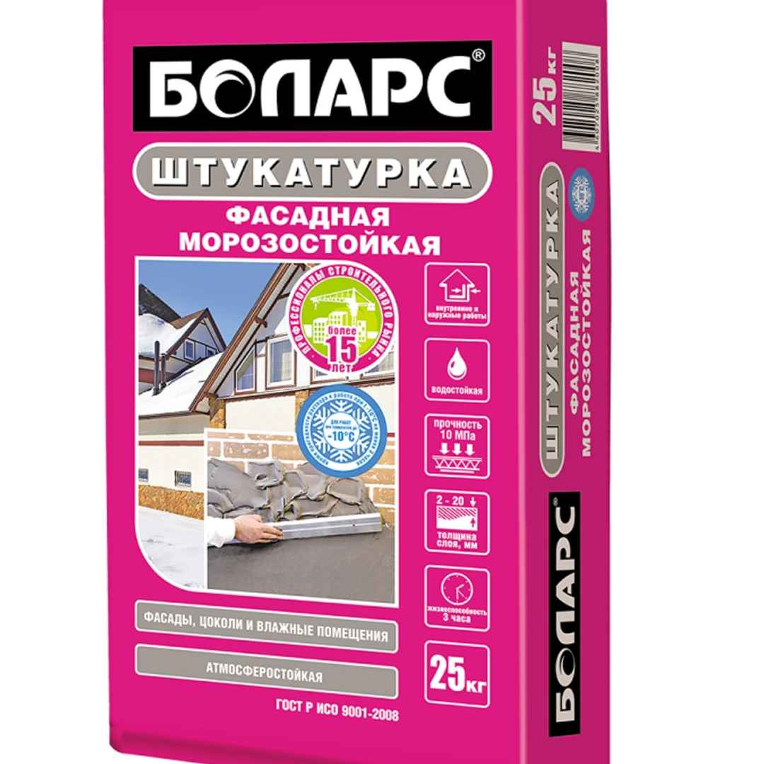 Штукатурка Боларс фасадная, 25 кг