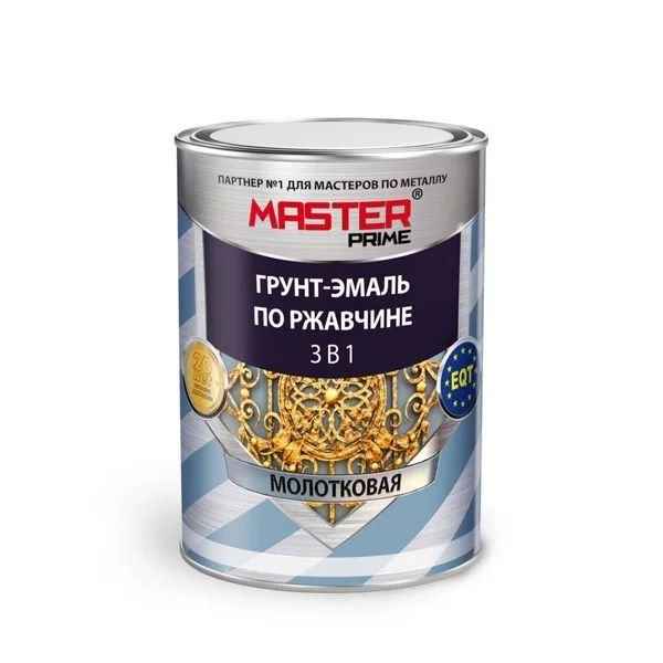 Грунт-эмаль по ржавчине 3 в 1 молотковая охра 0,4л MASTER PRIME Грунт-эмаль по ржавчине 3 в 1 молотковая охра 0,4л MASTER PRIME