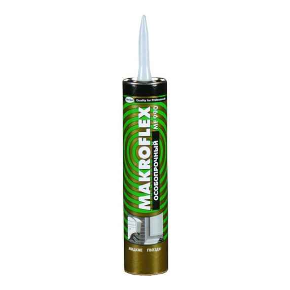 Жидкие гвозди MAKROFLEX MF990 особопрочный 423г Жидкие гвозди MAKROFLEX MF990 особопрочный 423г