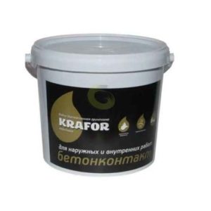 Грунтовка Бетон-контакт 3кг KRAFOR (27340)