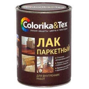 Лак паркетный глянцевый 0,8л ColorikaTex