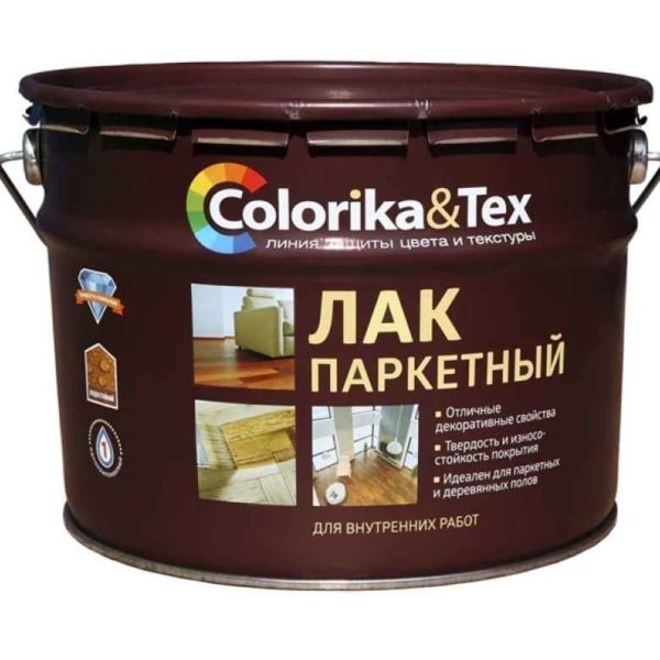 Лак паркетный матовый 2,7л Colorika&Tex