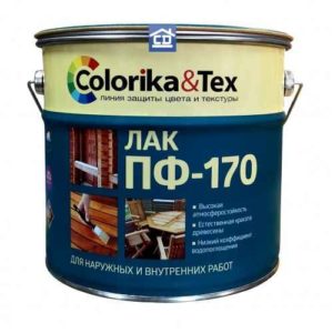 Лак ПФ-170 глянцевый 2,7л Colorika&Tex