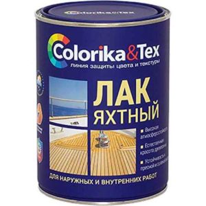 Лак Яхтный глянцевый 0,8л Colorika&Tex