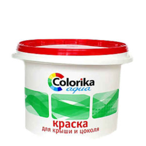 Краска Colorika Agua для крыши и цоколя шоколадная 3кг