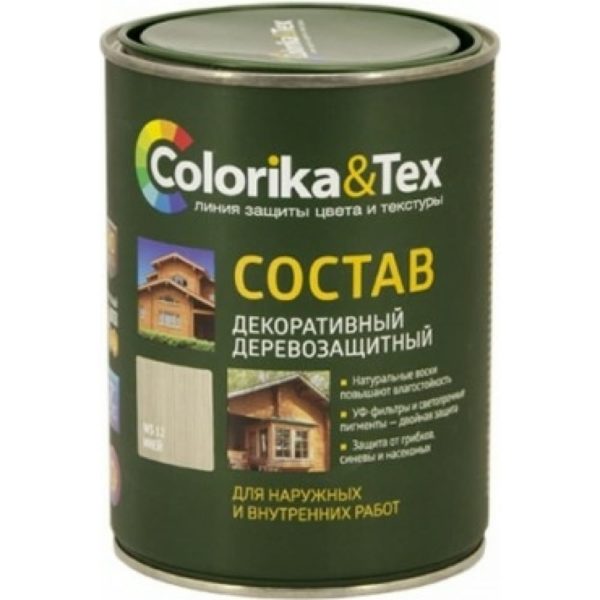 Состав деревозащитный палисандр 0,8л Colorika&Tex