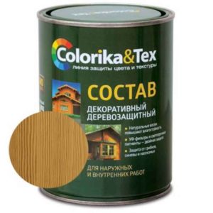 Состав деревозащитный лиственница 0,8л Colorika&Tex