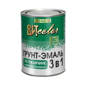 Грунт-эмаль 3 в 1 по ржавчине 0,8кг зеленая ВИТ color