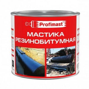 Мастика резино-битумная 2л (1,8кг) PROFIMAST