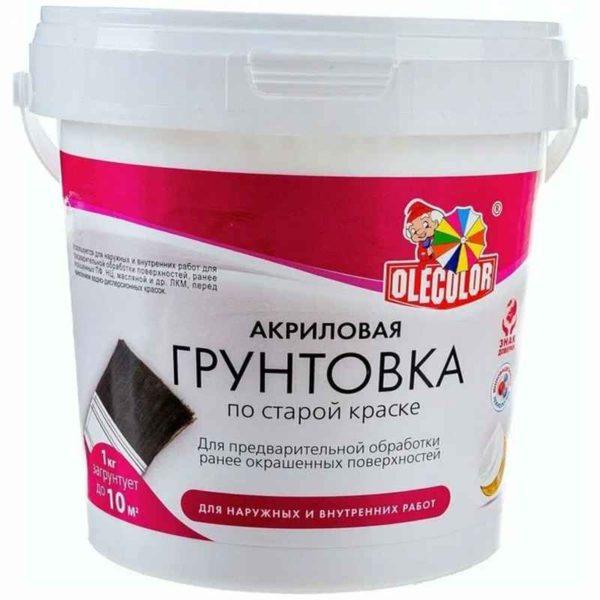 Грунтовка Olecolor 3кг акриловая по старой краске