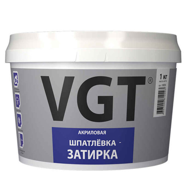 Шпатлевка-затирка 1кг VGT